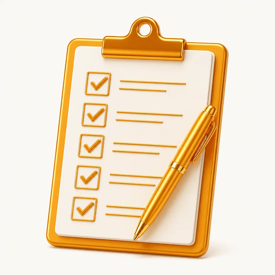 Clipboard checklist — FatBet