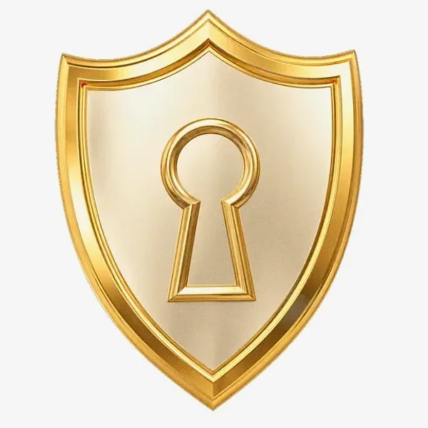 Shield with keyhole — FatBet