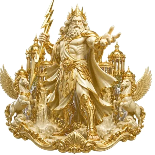 Zeus with lightning — FatBet