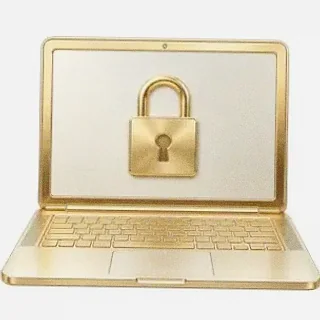 Laptop with padlock — FatBet
