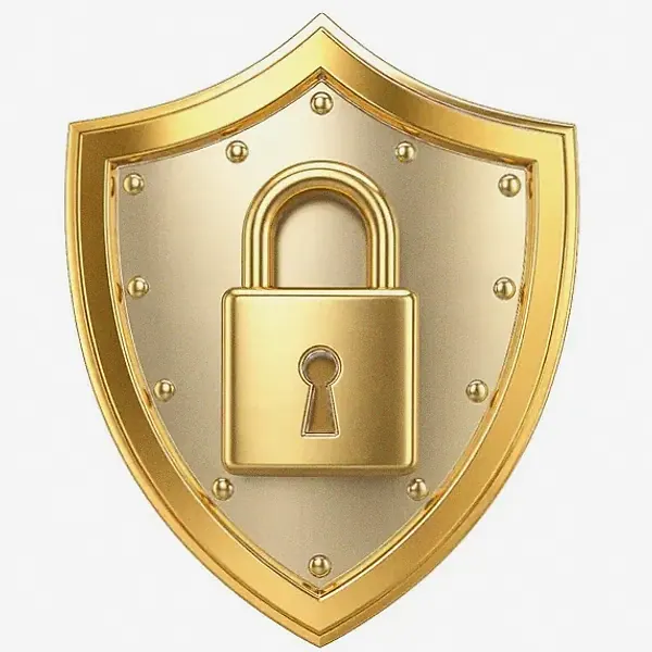 Shield with padlock — FatBet