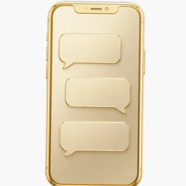 Smartphone with chat bubbles — FatBet