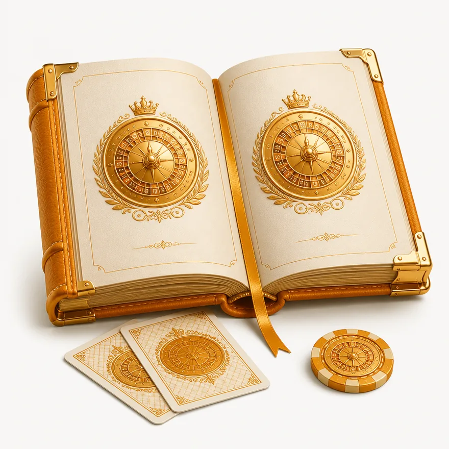Open rulebook with cards — FatBet