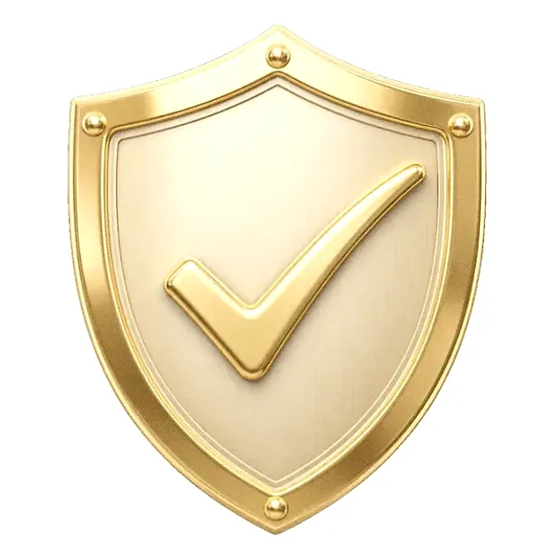 Checkmark shield — FatBet