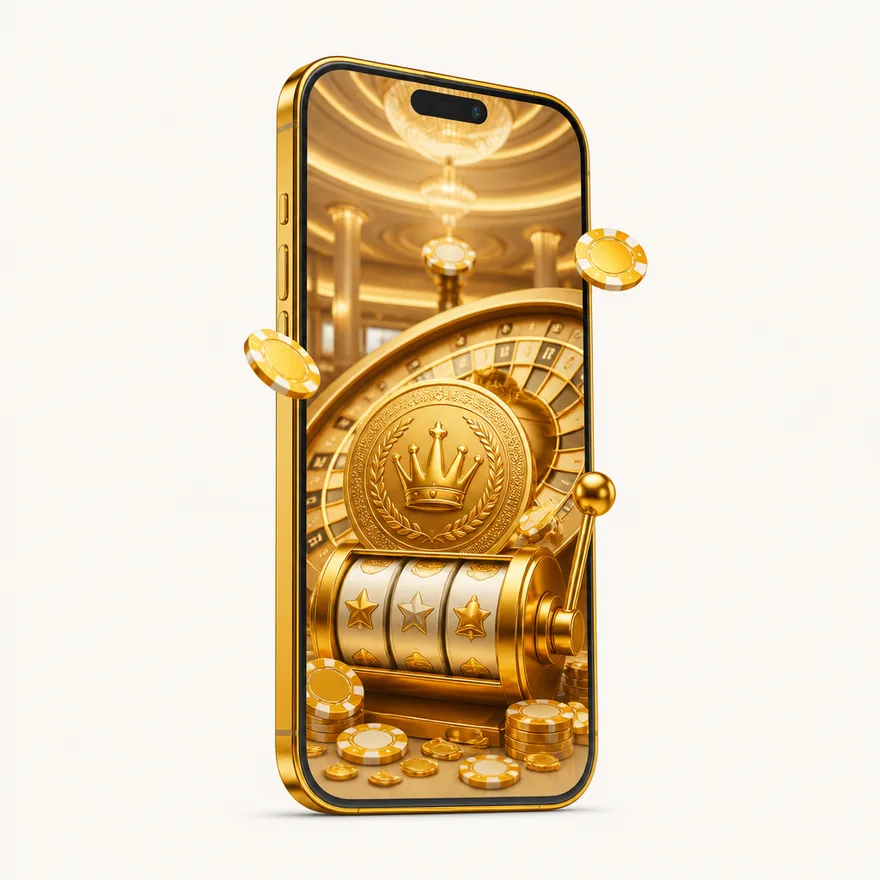 Smartphone with glowing screen — FatBet