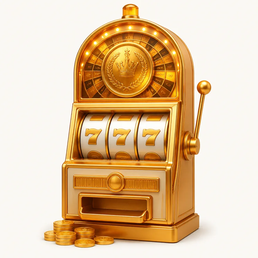 Slot cabinet with marquee — FatBet