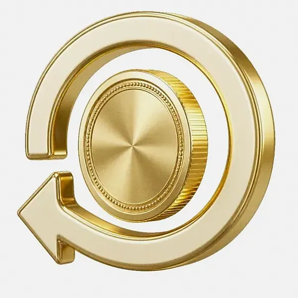 Coin with circular arrow — FatBet