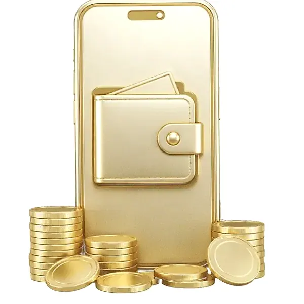 Smartphone with wallet — FatBet